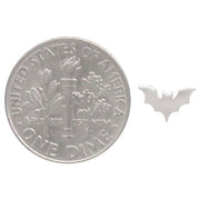 Nina Designs Earrings: Sterling Silver Flat Bat Post-ESSE Purse Museum & Store
