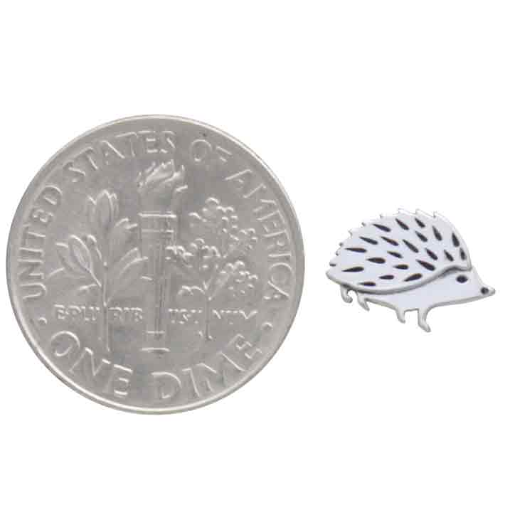 Nina Designs Earrings: Sterling Silver Hedgehog Post-ESSE Purse Museum & Store