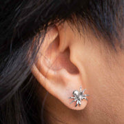 Nina Designs Earrings: Sterling Silver Spider Post-ESSE Purse Museum & Store