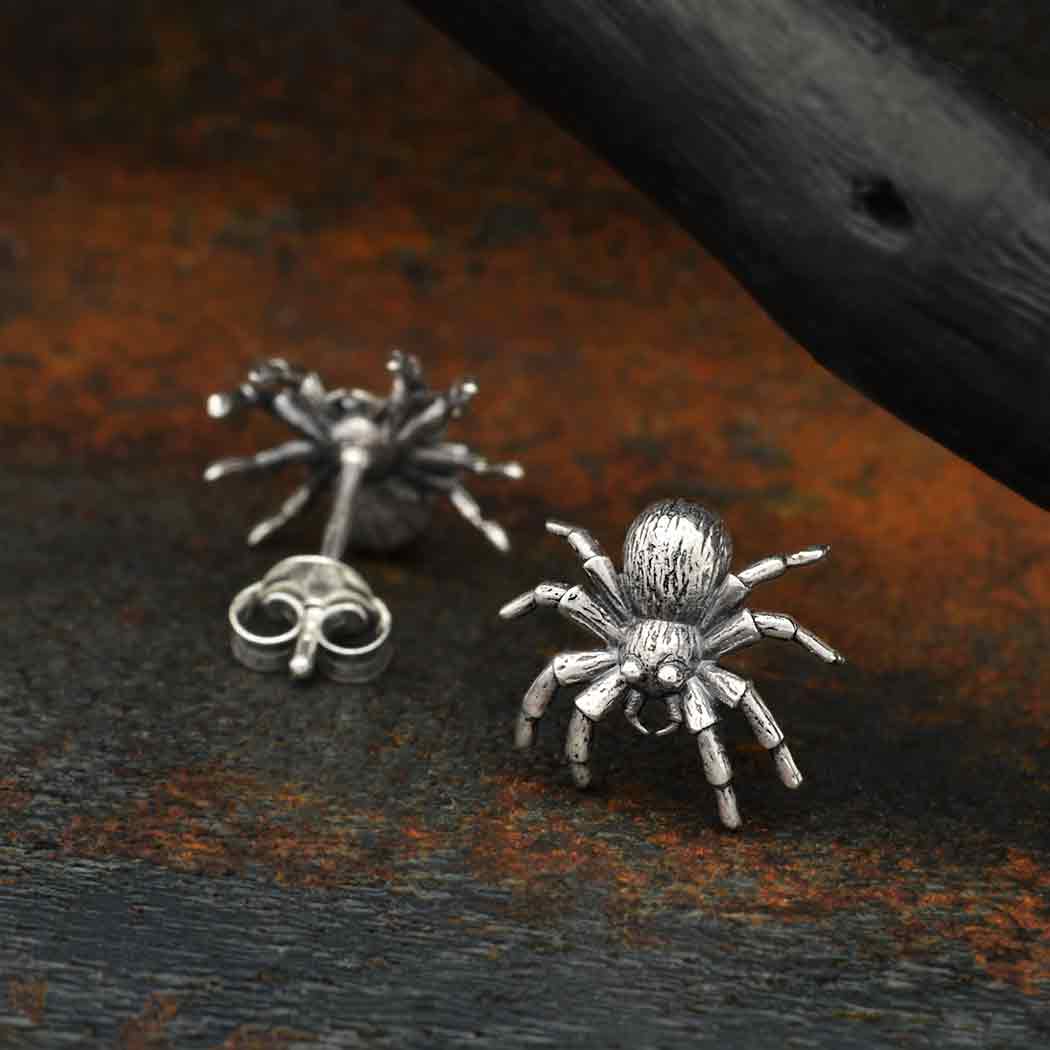 Nina Designs Earrings: Sterling Silver Spider Post