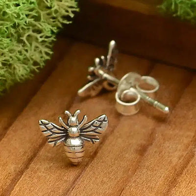 Nina Designs: Tiny Bee Post Earrings-ESSE Purse Museum & Store
