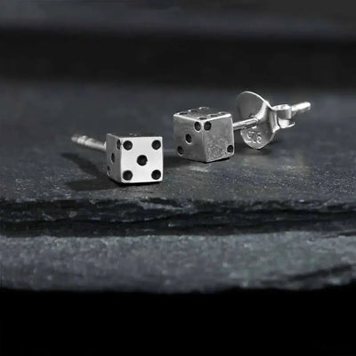 Nina Designs Earrings: Tiny Dice Studs-ESSE Purse Museum & Store