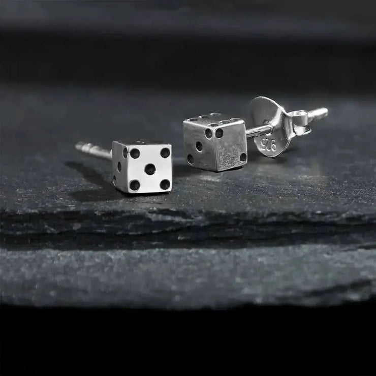 Nina Designs Earrings: Tiny Dice Studs-ESSE Purse Museum & Store