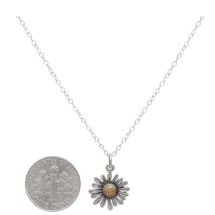 Nina Designs Necklace: Daisy with Bronze Center-ESSE Purse Museum & Store