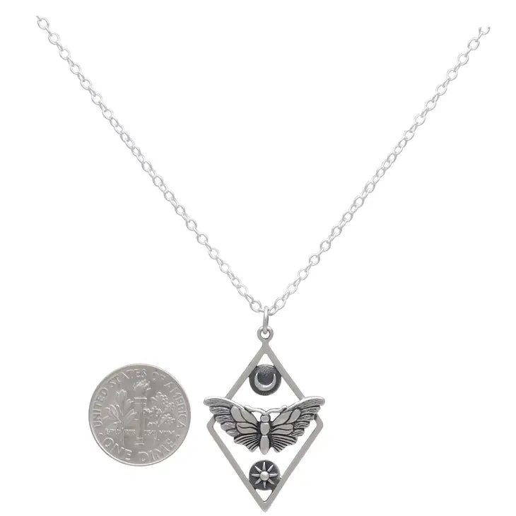 Nina Designs Necklace: Geometric Moth-ESSE Purse Museum & Store