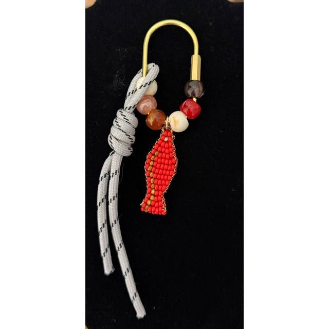 One Eleven Designs Bag Charm: Red Fish-ESSE Purse Museum & Store