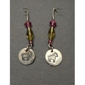 Pecan Tree Pottery Earrings: Deer