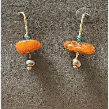 Pecan Tree Pottery Earrings: Earthy Dangles