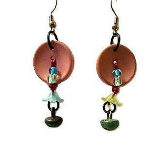 Pecan Tree Pottery Earrings: Fiesta