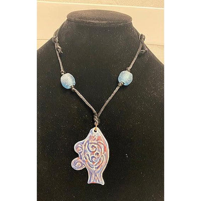 Pecan Tree Pottery Necklace: Fish-ESSE Purse Museum & Store