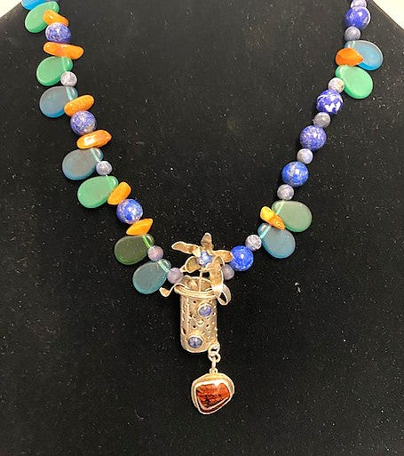 Pecan Tree Pottery Necklace: The Flower Vase-ESSE Purse Museum & Store