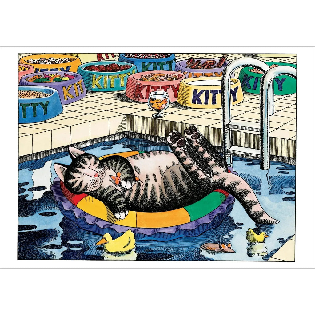 Pomegranate Birthday Card: B. Kliban, Pool/Cat-ESSE Purse Museum & Store