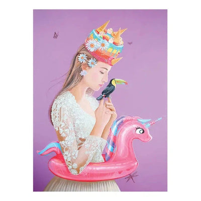 Pomegranate Birthday Card: Carlos Gamez de Francisco, Pink Unicorn-ESSE Purse Museum & Store