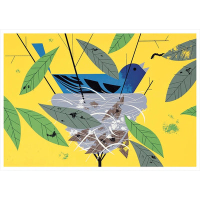 Pomegranate Birthday Card: Charley Harper, Indigo Bunting-ESSE Purse Museum & Store