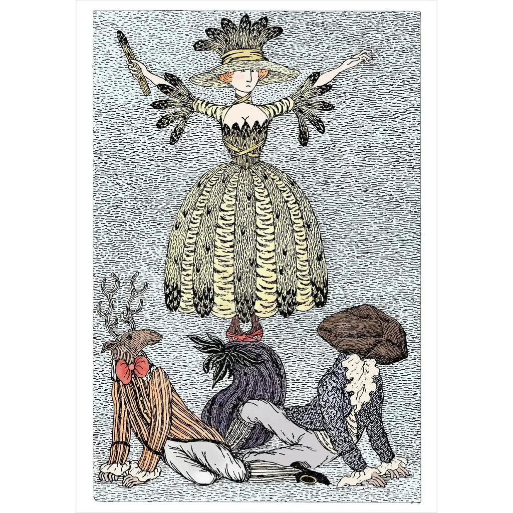 Pomegranate Birthday Card: Edward Gorey, Scene de Ballet-ESSE Purse Museum & Store