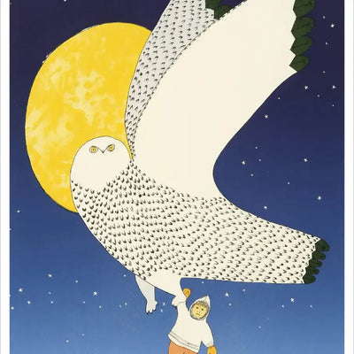 Pomegranate Blank Card: Ningiukulu Teevee, The Owl and the Boy-ESSE Purse Museum & Store