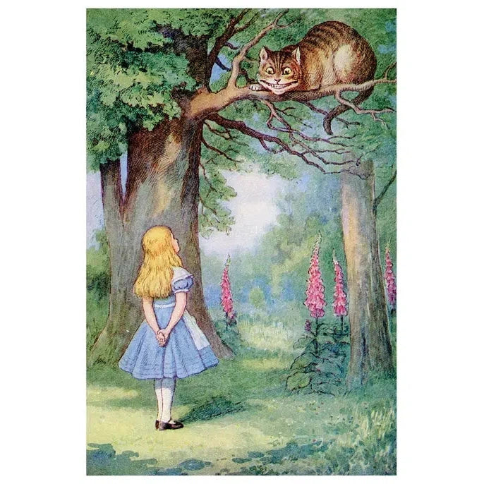 Pomegranate Card: Sir John Tenniel, Alice and the Chesshire Cat-ESSE Purse Museum & Store