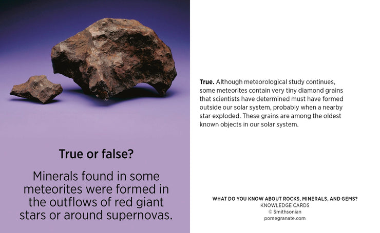 Pomegranate Knowledge Cards: What Do You Know About Rocks, Minerals, and Gems-ESSE Purse Museum & Store