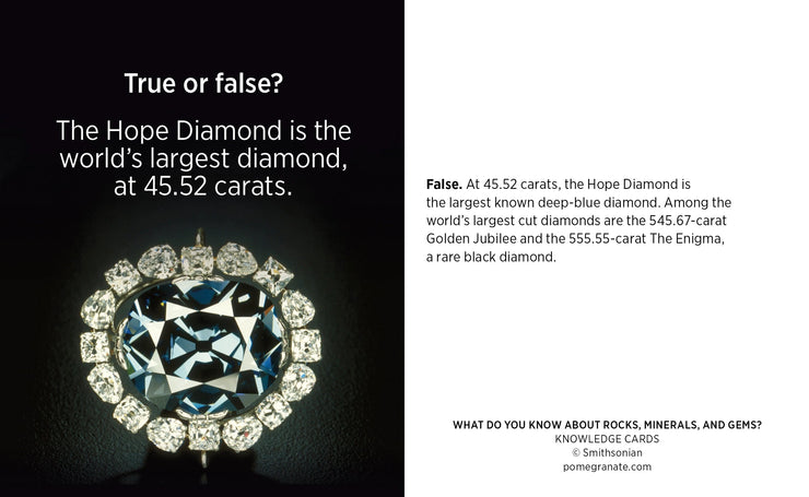 Pomegranate Knowledge Cards: What Do You Know About Rocks, Minerals, and Gems-ESSE Purse Museum & Store