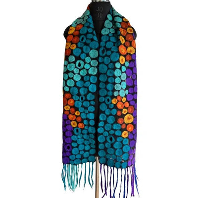 Pomegranate Moon Scarf: Stepping Stones-ESSE Purse Museum & Store
