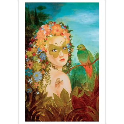 Pomegranate Note Card: Tino Rodriguez, Forest Girl-ESSE Purse Museum & Store