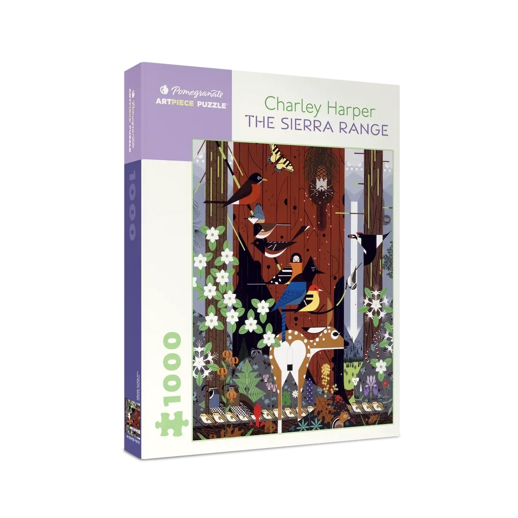 Pomegranate Puzzle: Charley Harper, The Sierra Range-ESSE Purse Museum & Store