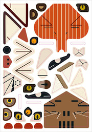 Pomegranate Sticker Kit: Charley Harper's Sticky Critters, Volume 2-ESSE Purse Museum & Store