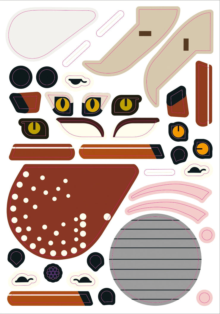 Pomegranate Sticker Kit: Charley Harper's Sticky Critters, Volume 2-ESSE Purse Museum & Store