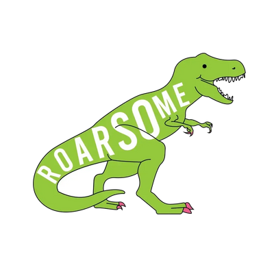 Quick Brown Fox Letterpress Sticker: Dino-ESSE Purse Museum & Store