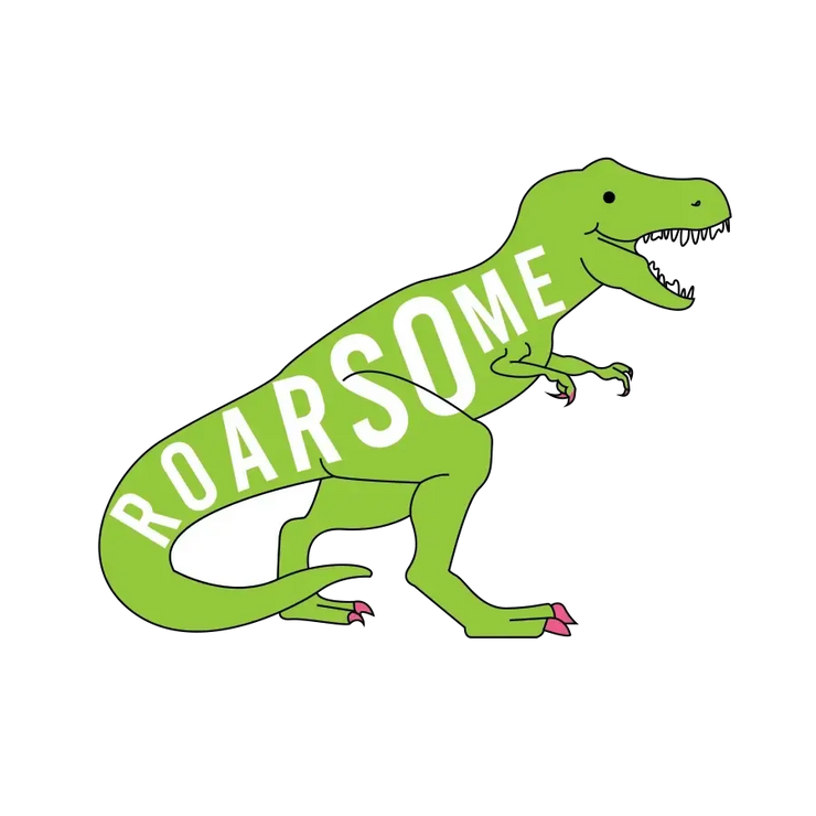 Quick Brown Fox Letterpress Sticker: Dino-ESSE Purse Museum & Store