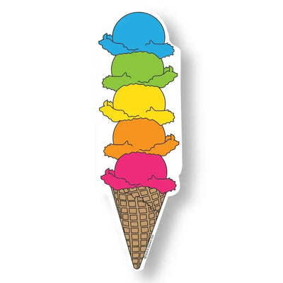 Quick Brown Fox Letterpress Sticker: Ice Cream-ESSE Purse Museum & Store