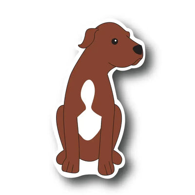 Quick Brown Fox Letterpress Sticker: Puppy-ESSE Purse Museum & Store