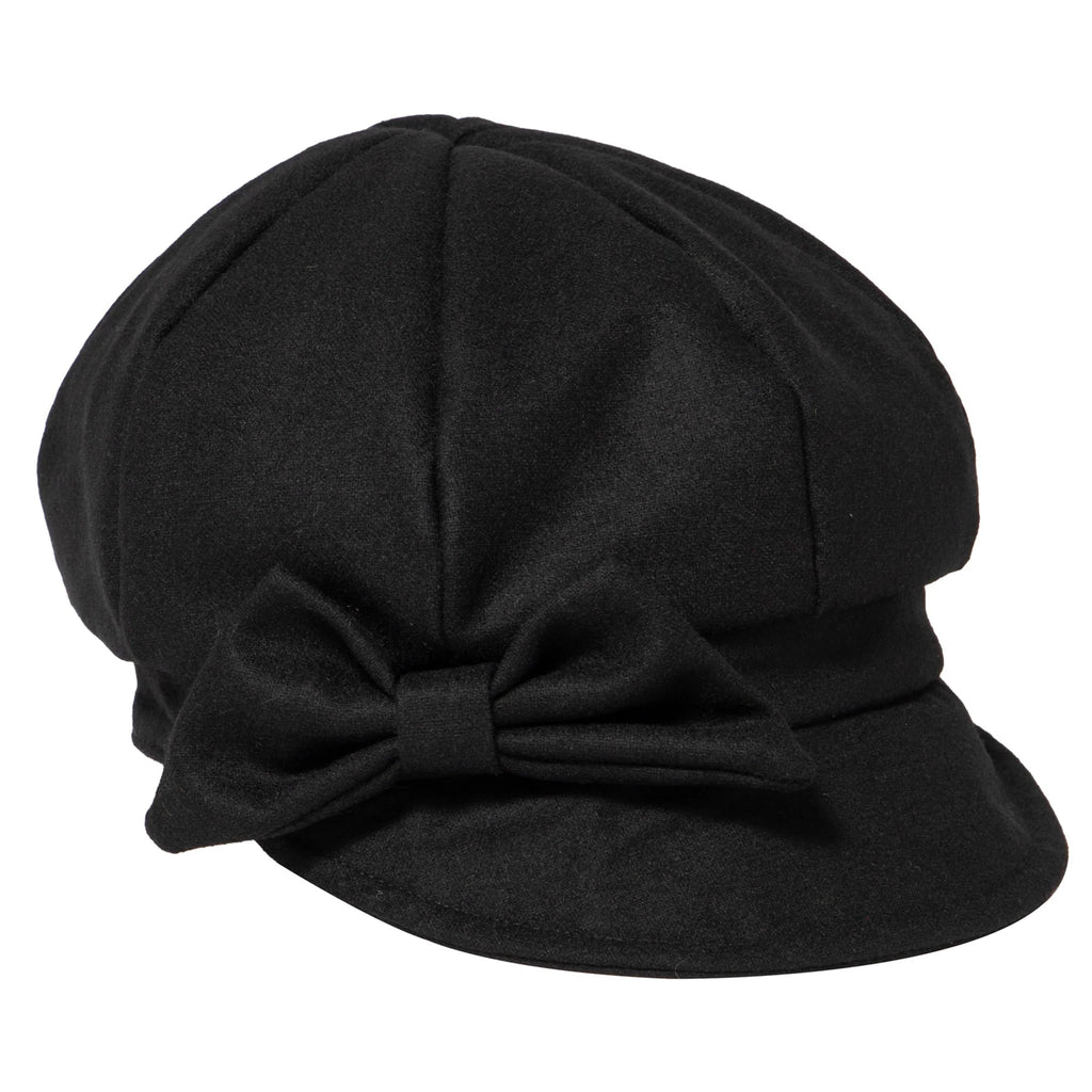 San Diego Hat Co. Hat: Womens Wool Cap with Bow-ESSE Purse Museum & Store