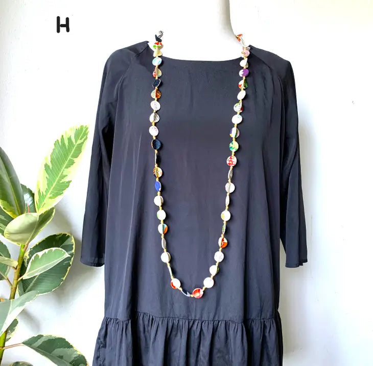 Sophie Silks Necklace: Long Strand Kimono-ESSE Purse Museum & Store