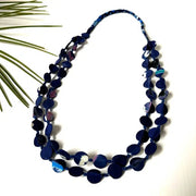 Sophie Silks Necklace: Tie Dye Double Strands-ESSE Purse Museum & Store