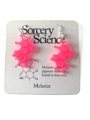 Sorcery Science Earrings: Acrylic Melanin Molecule Dangles-ESSE Purse Museum & Store