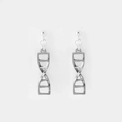 Sorcery Science Earrings: DNA Double Helix Studs-ESSE Purse Museum & Store