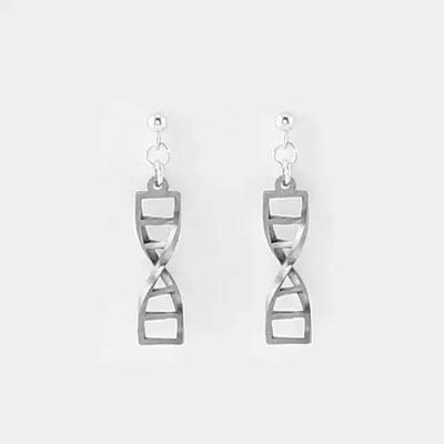 Sorcery Science Earrings: DNA Double Helix Studs-ESSE Purse Museum & Store