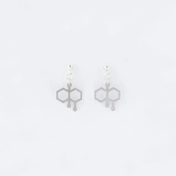 Sorcery Science Earrings: Petrichor Molecule Studs-ESSE Purse Museum & Store