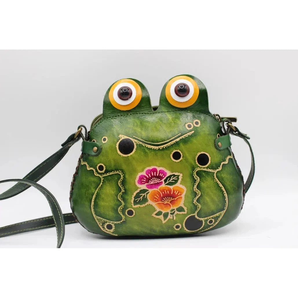 Sunflower Handmade Bag: Frog