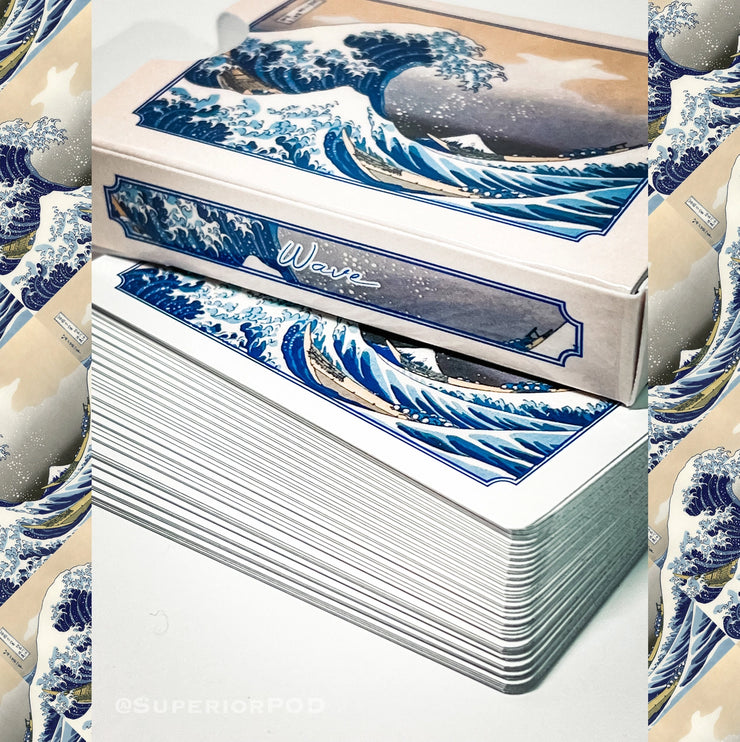 Superior Print on Demand Playing Cards: Hokusai, The Wave-ESSE Purse Museum & Store