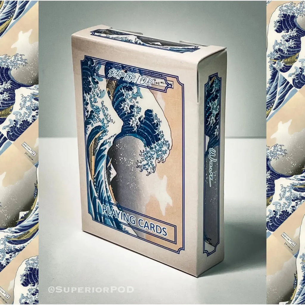Superior Print on Demand Playing Cards: Hokusai, The Wave-ESSE Purse Museum & Store