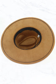 Suzie Q Hat: Suede Belt Peach Top Fedora-ESSE Purse Museum & Store