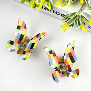 The Diva Soap Hair Claw: Colorful Checkerboard Butterfly-ESSE Purse Museum & Store