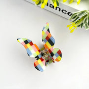 The Diva Soap Hair Claw: Colorful Checkerboard Butterfly-ESSE Purse Museum & Store