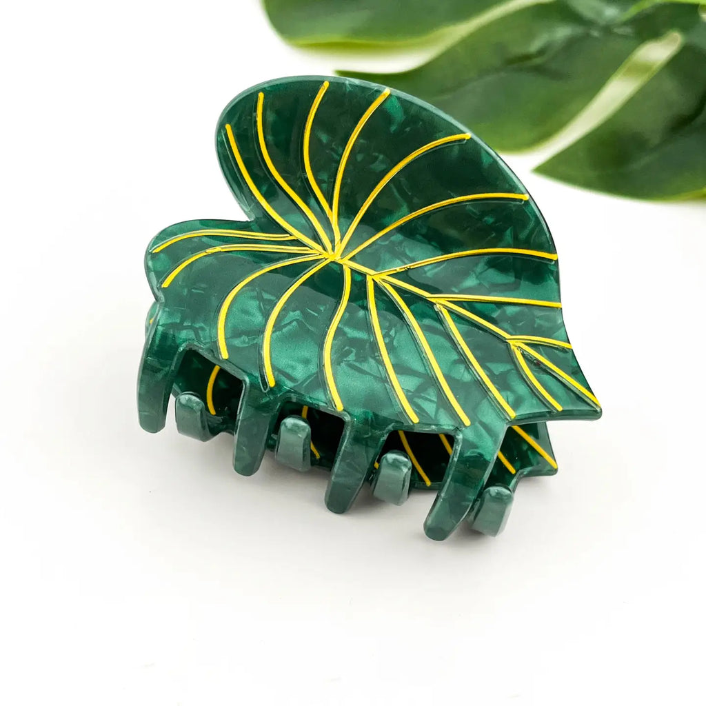 The Diva Soap Hair Claw: Monstera Leaf-ESSE Purse Museum & Store