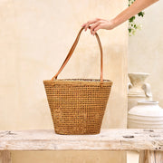 The Winding Road Bag: Open Weave Ata Vine Bucket-ESSE Purse Museum & Store