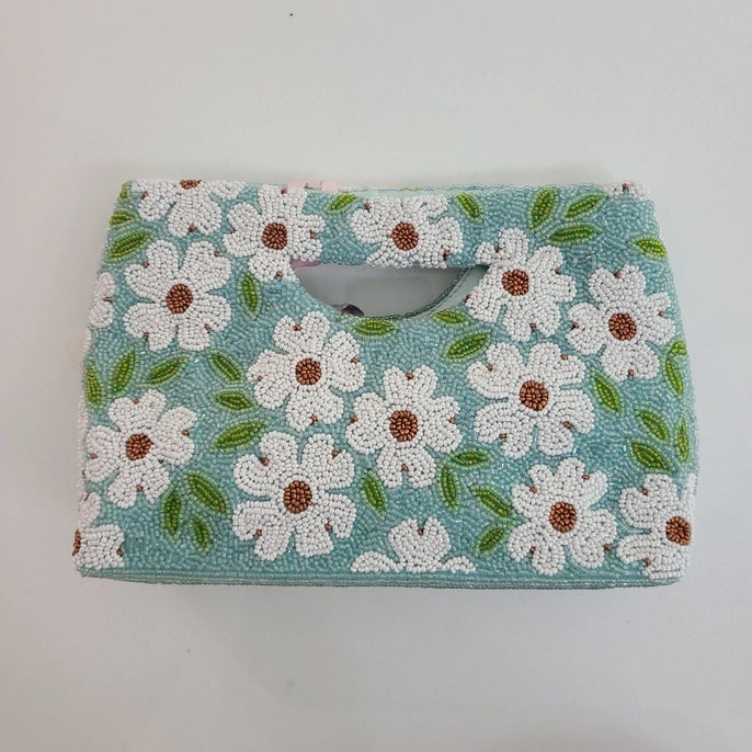 Tiana Bag: Mint Floral-ESSE Purse Museum & Store