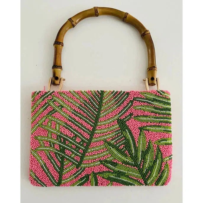 Tiana Bag: Pink Palms-ESSE Purse Museum & Store