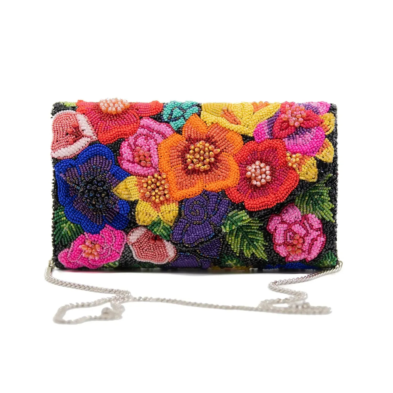 Tiana Bag: Raised Flowers Clutch